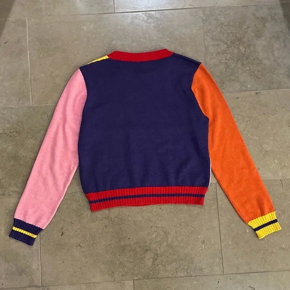 MSGM Color Block Patchwork Wool-Blend Sweater (Multicolored) - Picture 13 of 16